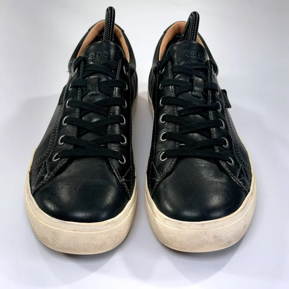 Taos Plim Soul Lux Sneakers Womens 10W Black Leather Low Top Comfort Shoes
